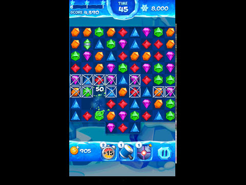 Jewel Pop Mania:Match 3 Puzzle Level 43 ( Jewel Ice Episode ) - Walkthrough ( No Booster )
