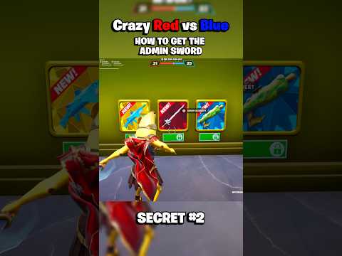 How to get the Admin Sword on Crazy Red VS Blue in Fortnite! [RVB Secret]