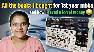 How I Saved Thousands on My 1st Year MBBS Books! 📚🤑 | Complete Textbook Haul