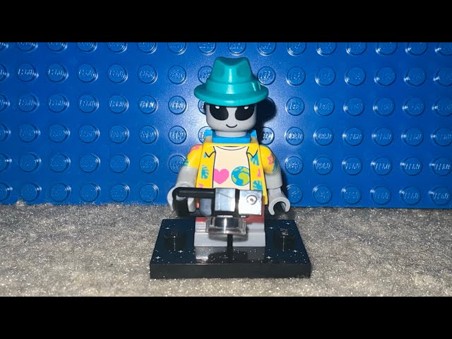 Vídeo relacionado con Alien-Tourist (Alien Tourist), Lego Minifiguren Serie 26 Espacio (Series 26 Space), figura coleccionable individual, juego completo con soporte y accesorios, CMF (col26-3)