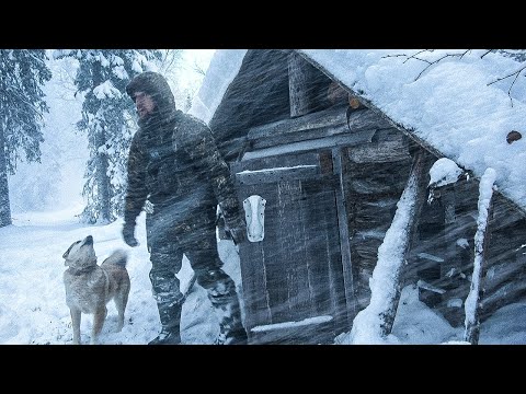 I SPENT THE NIGHT IN A LOG CABIN DURING A SNOWSTORM