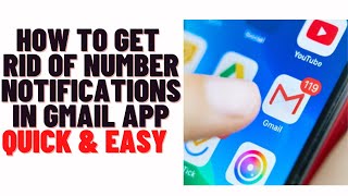 How to get rid of number notifications in Gmail app
