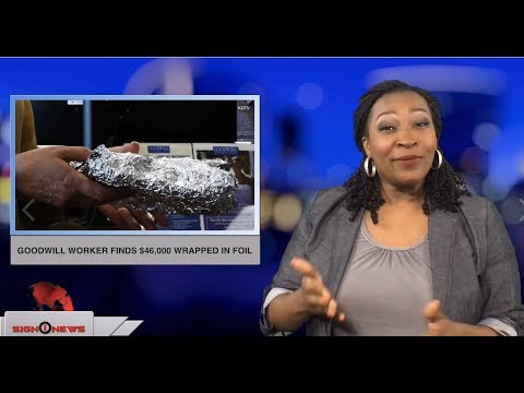 Goodwill worker finds $46,000 wrapped in foil (ASL - 9.28.18)