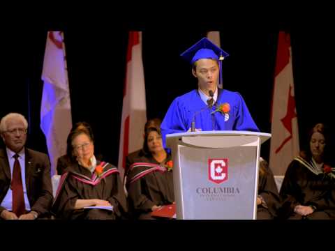 An Emotional Valedictorian at CIC May 2015 Graduation