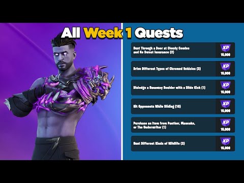 Fortnite All Week 1 Season Quests Guide - Chapter 3 Season 4