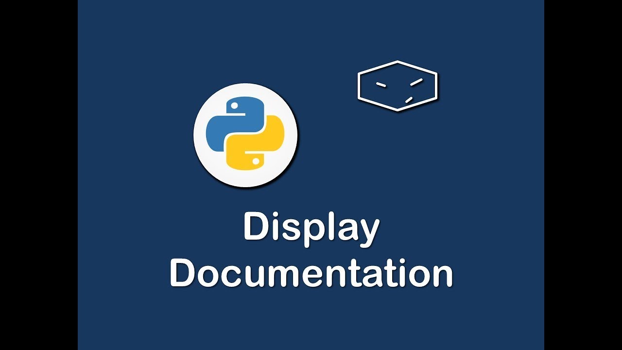 display documentation in python 😀