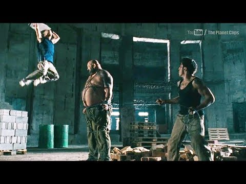 David Belle and Cyril Raffaelli Fight with Giant Man | District B13 Full Action