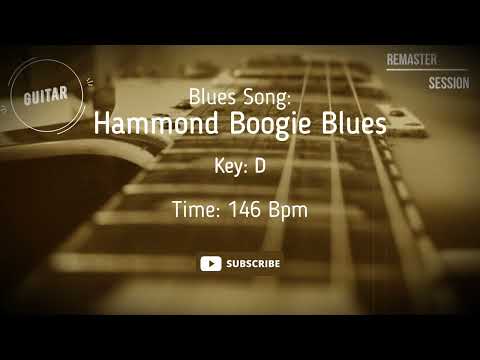 Boogie Blues Guitar Backing Track Jam - Vintage Session