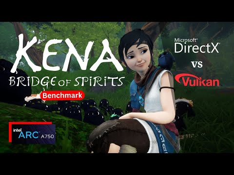 Kena: Bridge of Spirits on Intel Arc a750 (dx11 vs dxvk vs dx12 vs vkd3d)