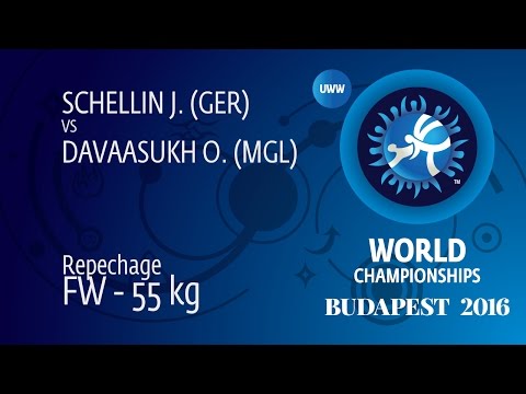 Repechage FW - 55 kg: O. DAVAASUKH (MGL) df. J. SCHELLIN (GER) by TF, 10-0