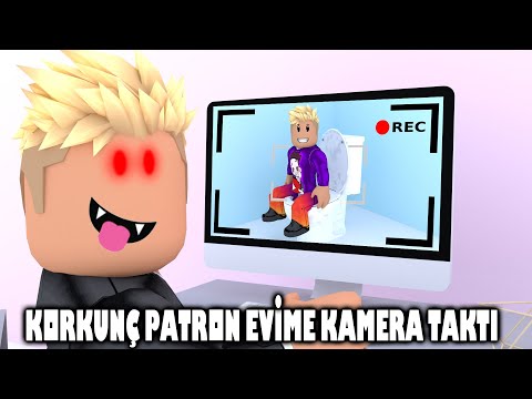 Korkunç Patron Evime Kamera Taktı Beni İzledi | Roblox Brookhaven