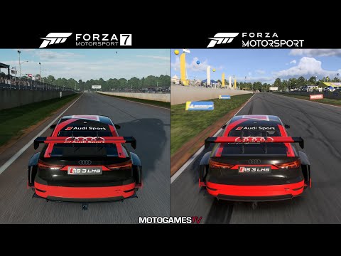 Forza Motorsport 7 vs Forza Motorsport (2023) - 2018 Audi RS 3 LMS at Road Atlanta