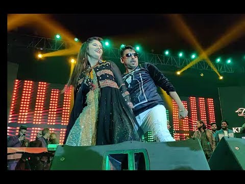 Anjali Raghav - Gajender Phogat Live "Bahu Kale ki" onNew Year 2019 Eve in Panipat