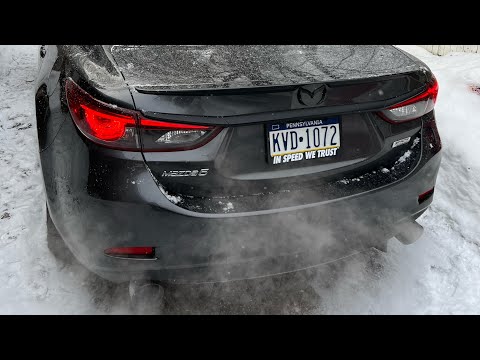 2017 Mazda 6 Grand Touring + Magnaflow Catback Exhaust COLD START ❄️❄️❄️