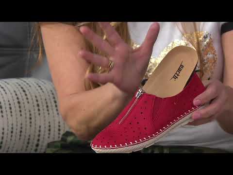 Earth Leather Slip-on Shoe w/ Front Zipper - Callisto on QVC