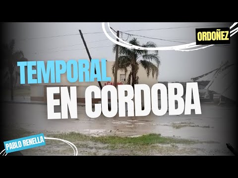 VIENTOS HURACANADOS CAUSÓ DESTROZOS EN ORDOÑEZ, CORDOBA