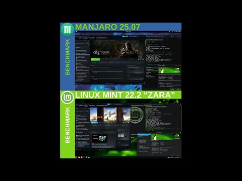 Linux Mint VS Manjaro | Linux Gaming FPS Benchmark Test
