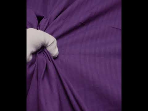 Stripe Purple Pure Cotton 89 GSM Handwoven Fabric — video