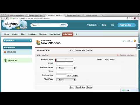 Make Some Festivals and Attendees Intro to Point Click App Development