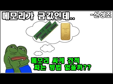 램 값이 금값! 램 싸게 견적 짜는 방법!!