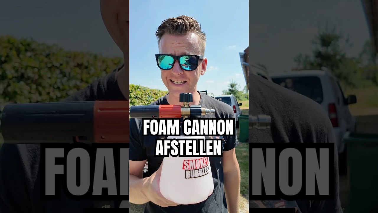 Hoe stel ik mijn Foam Cannon af?