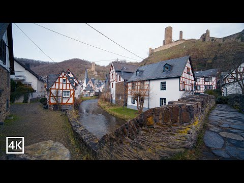 Monreal The Fairytale Picturesque Town in The Eifel Germany 4K 60p