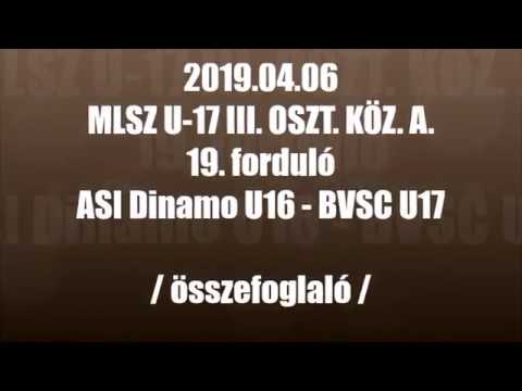 ASI Dinamo U16 - BVSC U17 6-2 (3-2)