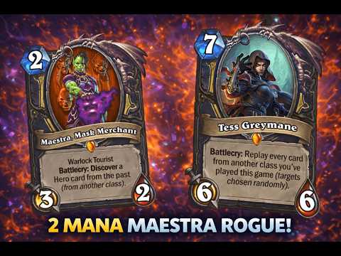 Maestra Now Costs 2?! This Rogue Deck is CRAZY 🤯 | Hearthstone Gameplay