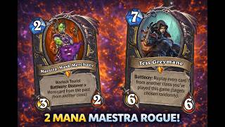 Maestra Now Costs 2?! This Rogue Deck is CRAZY 🤯 | Hearthstone Gameplay