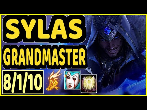 ABLAZEOLIVE (SYLAS) - 8/1/10 KDA GAMEPLAY - NA Ranked GRANDMASTER