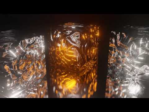 Color Changing Reflective Cubes Motion Graphic - HD Background, Stock Video