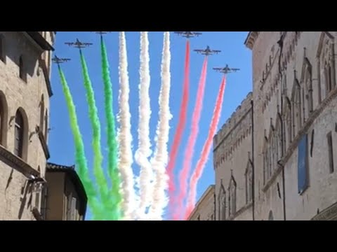 Frecce Tricolore a Perugia  26 Maggio 2020 #shorts