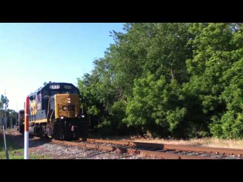 CSX D754 With B&O Caboose