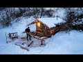 Building a great wooden hut. Log cabins, START TO FINISH. Year of life