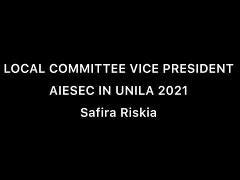 Safira Riskia - LCVP IGV AIESEC in UNILA 21/22 Application Video