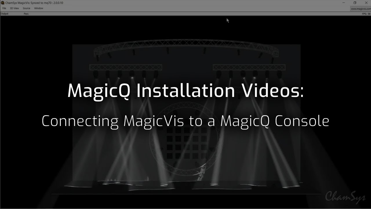 MagicQ Installation Videos: Connecting MagicVis to a MagicQ Console