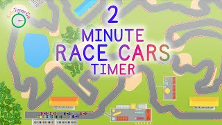 2 Minute Race Car Timer - Kids Visual Timer