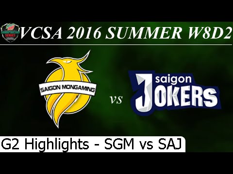 ZM (SGM) vs SAJ Game 2 Highlights 09/07/2016 VCSA Summer 2016 W8D2M3 SaiGon MonGaming SaiGon Jokers