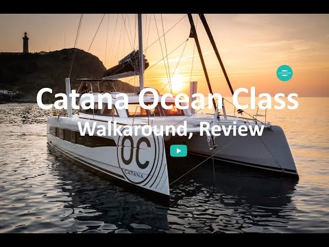Catana Ocean Class Walk-Through: Performance Sailing Catamaran Review OC50. A Muscly World Cruiser!