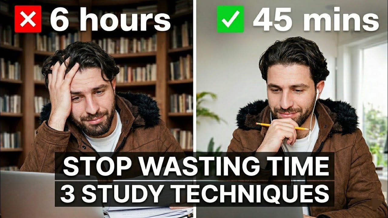 Stop Wasting Time! 3 Study Techniques to Master Anything Fast