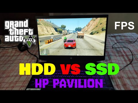 HP Pavilion Ryzen 5 3550h GTX 1650 || Hard Drive (HDD) vs SSD || GTA 5 Benchmark FPS Test