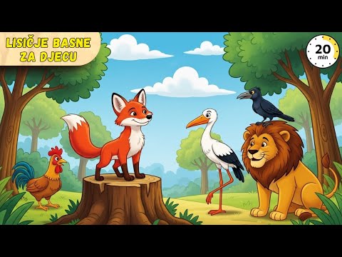 Lisičje Basne za Djecu 🦊 | 8 Klasičnih Ezopovih Priča o Životinjama s Poukom za Djecu