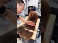 Viral Girl Hair Cutting With Knife Famous Barber PHD Hair Shorts Haircutting Phd Hair