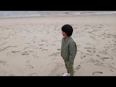 Maitri at #halongbay beach  #vietnam in February 2025