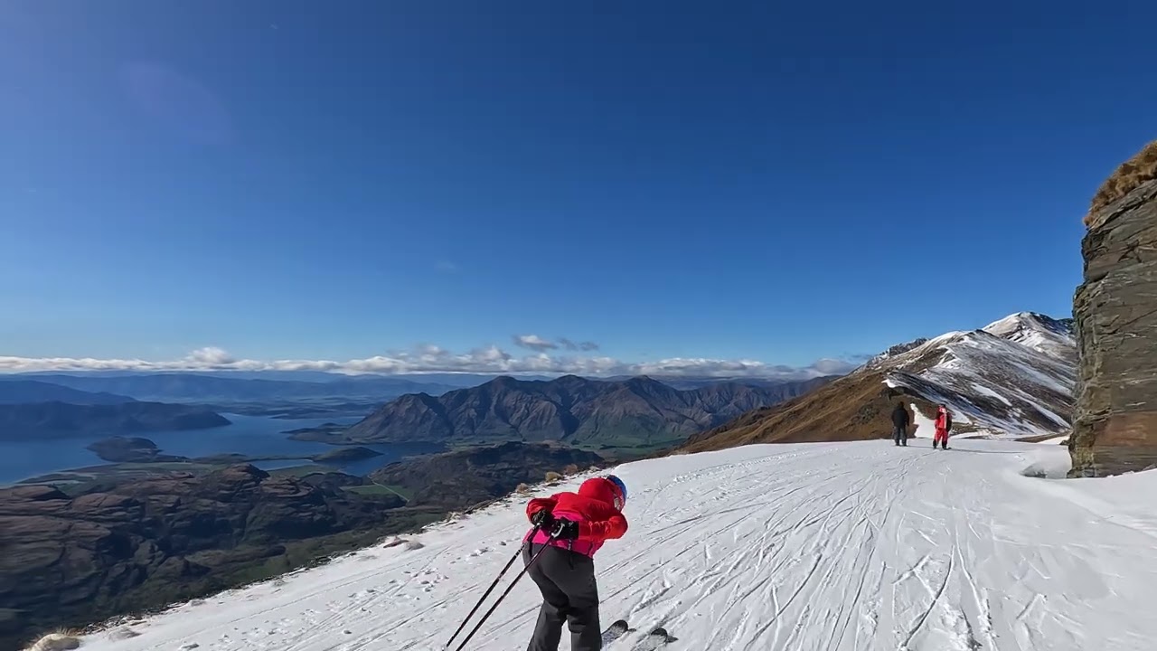 Catch a captivating glimpse of skiing at Treble Cone.