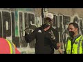 Newsom visits LA rail site riddled with trash, looted packages