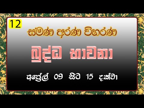 12. බුද්ධ භාවනා - මීරිගම (2022-04-15 am)