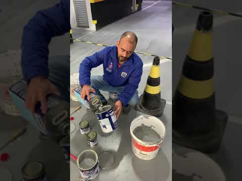 Como preparar a tinta epóxi a base solvente