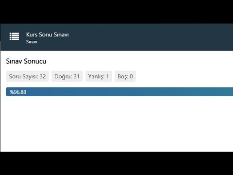 Python Uzaktan Eğitim Temel Seviye Kursu Sınavı