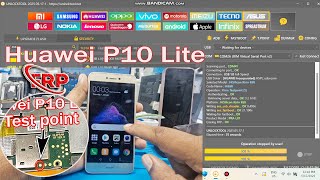 Huawei P10 Lite WAS LX1A FRP  Bypass Via Test Point By Unlock Tool Google account bypass ✔